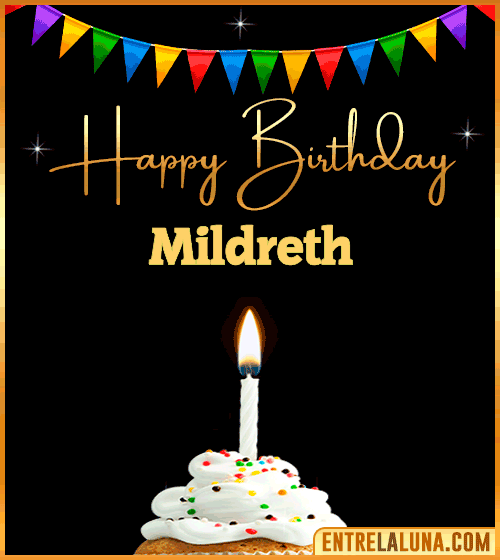 GiF Happy Birthday Mildreth
